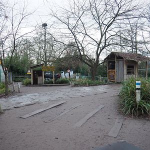 Walkways and theming near Asiatic lion exhibit and Asian aviaries, 2022-01-02