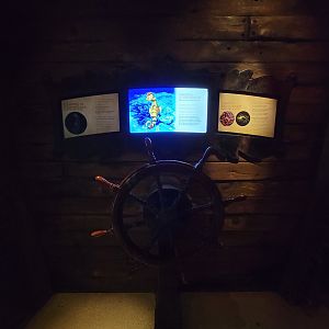 Aquarium du Quebec - Pavillon des profondeurs, interactive seahorse game