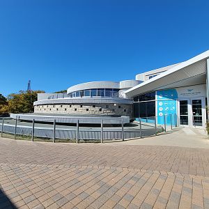Aquarium du Quebec - Pavillon des eaux douces et salées, Second floor entrance (by foxes)