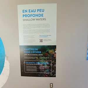 Aquarium du Quebec - Pavillon des eaux douces et salées, 3rd floor, Habitat sign