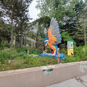 Stone Zoo 7/22 - Kingfisher Lego sculpture