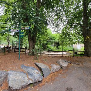 Stone Zoo 7/22 - Closed whooping crane yard