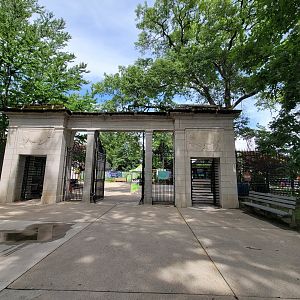 Franklin Park 7/22 - Zebra entrance gates
