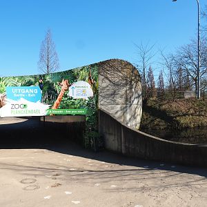 Tunnel underneath the Leuvensesteenweg connecting park and large parking lot, 2022-03-08