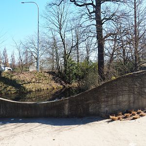 Pond next to the tunnel to and from the large parking lot, 2022-03-08