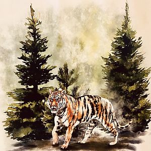 Zoo Art - “Silk” Painting - I Love These