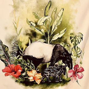 Zoo Art - “Silk” Painting - I Love These