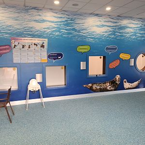 Windows into seal rescue enclosures