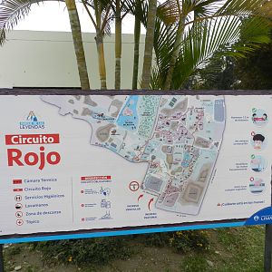 Zoo map - Parque de las Leyendas