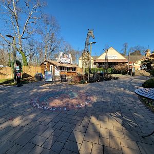 Elmwood Park - Tosco's Pizza, Nature Shop, brick logo