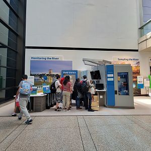 MOS Boston - Yawkey Gallery, monitoring and sampling the river