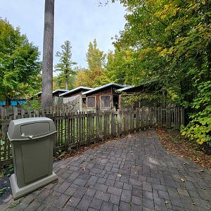 Parc Safari - Olduvai Walkway, not sure what these huts are
