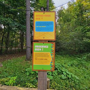 Parc Safari - Birds' Garden, Signs about the individual and the species (Eurasian Eagle-Owl)