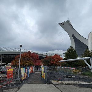 Biodôme Montréal - A lot of construction going on