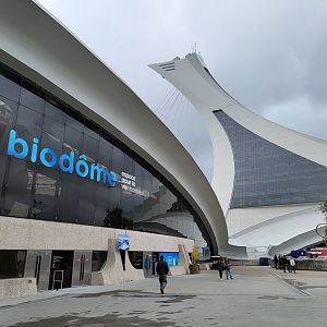 Biodôme Montréal - Front of the Biodôme, next to Montreal Tower / Olympic Stadium