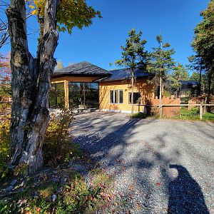 Miller Zoo - Path, baboon building