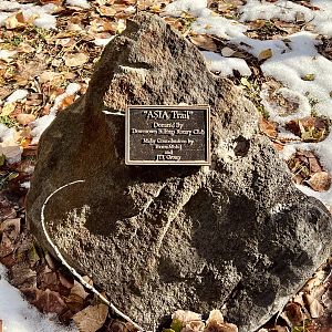 Asian Trail Commemorative Plaque