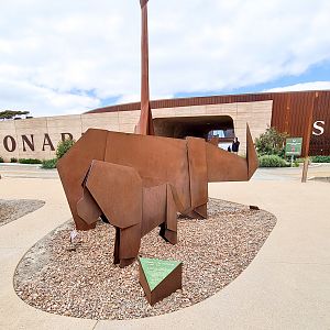 Sculpture near the entrance