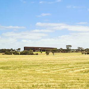 New visitors centre as seen from inside the park