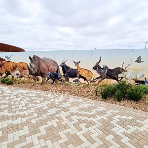 Mural at the end of the bus tour