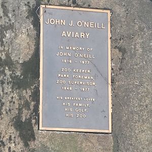 Flight Cage Memorial Sign