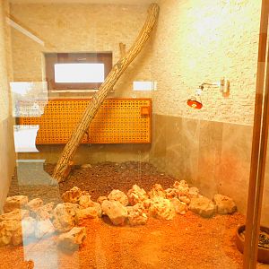 Boa enclosure at the Karatay Zoo