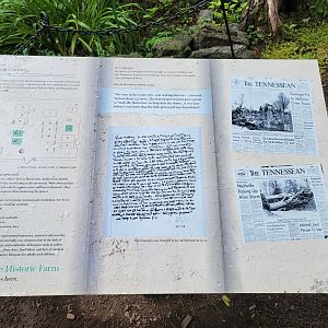 Nashville Zoo 5/22 - Grassmere Plantation, family cemetary info