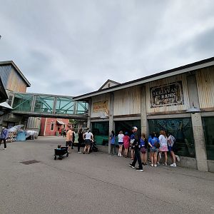 Louisville 5/22 - Glacier Run, polar bear / brown bear exhibit, far side area on right