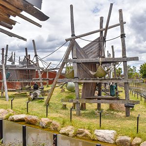 Chimp Enclosure - side view
