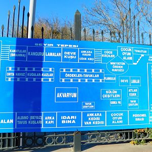 Map of the Ankara Domestic Animal Park