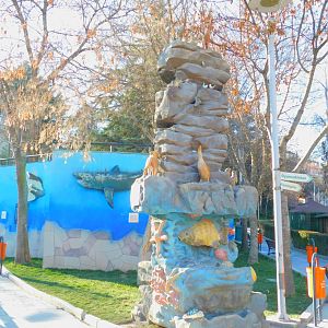 Weird Statue by the Aquarium at the Ankara Domestic Animal Park