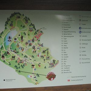 Borås Zoo - Map