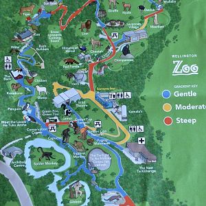 Wellington Zoo Map (2023)