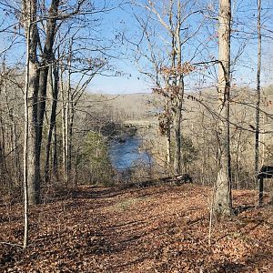 View of Deep River from top of Riverside Park