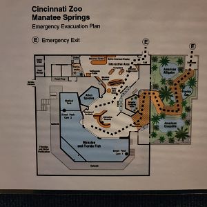 Cincinnati Zoo 5/22 - Manatee Springs, map