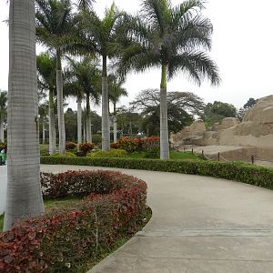 Pathway with Huacas - Parque de Las Leyendas