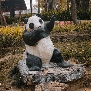 Panda sculpture