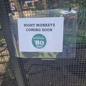 Signage for night monkeys