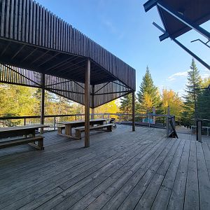 Zoo Sauvage 10/22 - Terrace outside Visitor Centre