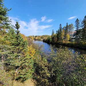 Zoo Sauvage 10/22 - Eastern Asia, Rivière au Saumon along path, Polar area to the right