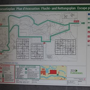 Fire escape map of the orangutan greenhouse, 2022-07-16