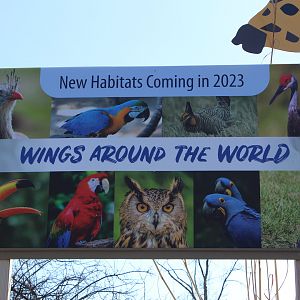 Sign about Upcoming Bird Exhibits