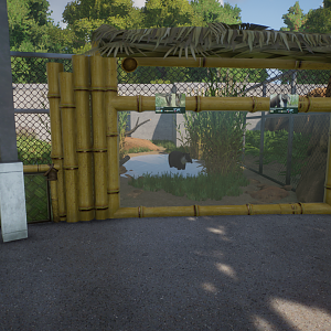 Planet Zoo - View into Baird's Tapir/Giant Anteater Habitat