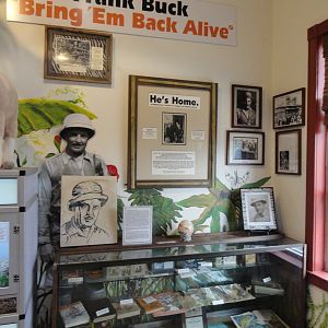Frank Buck Exhibit Inside Gift Shop