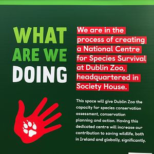 Signage about the renovation on Society House