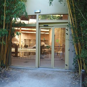 Entrance to the visitor area in the elephant house, 2022-08-07