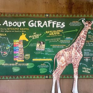Giraffe Exhibit Information Sign
