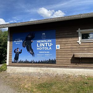 Heinolan lintuhoitola ("Heinola bird sanctuary", previously known as Heinolan lintutarha) entrance