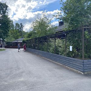 Heinolan lintuhoitola, enclosure for birds of prey