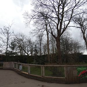 Former Red panda enclosure